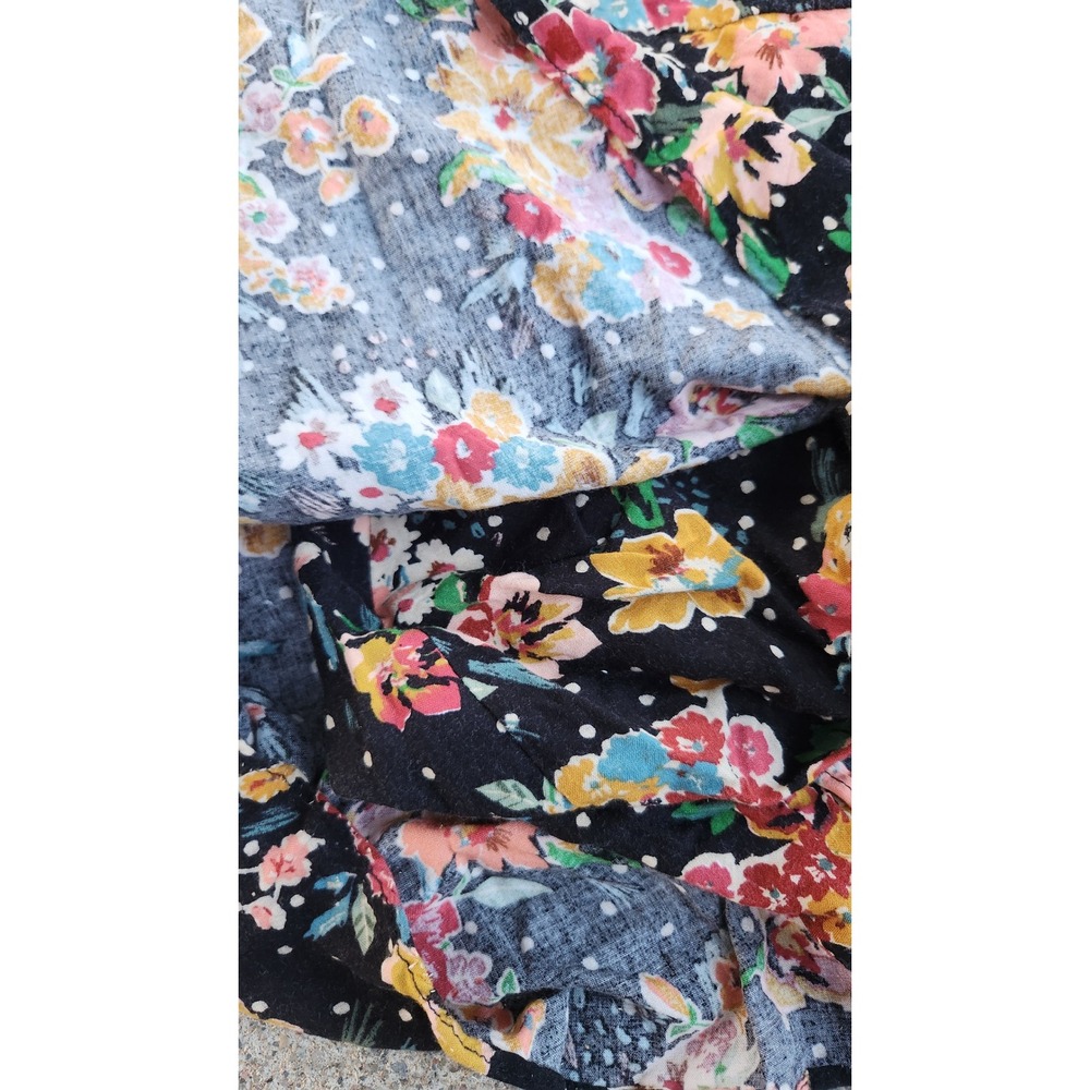 Zara Small Trafaluc Floral Print Long Sleeve Mini Romper Polka Dot Morocco - Picture 4 of 6